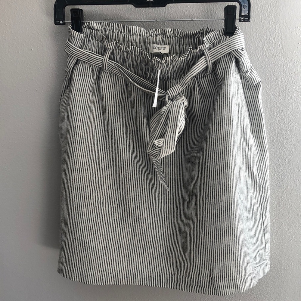 J. Crew Skirt w/Tie Waist Size Med